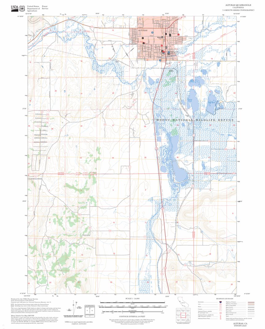 Alturas, CA FSTopo Map by US Forest Service - Topo | Avenza Maps