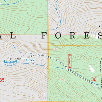 Amelong Creek, MT FSTopo Preview 2