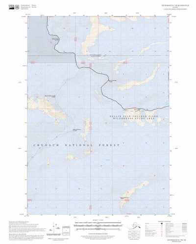 Anchorage B-1 NE, AK FSTopo Preview 1