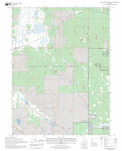 Antelope Mountain, CA FSTopo Preview 1