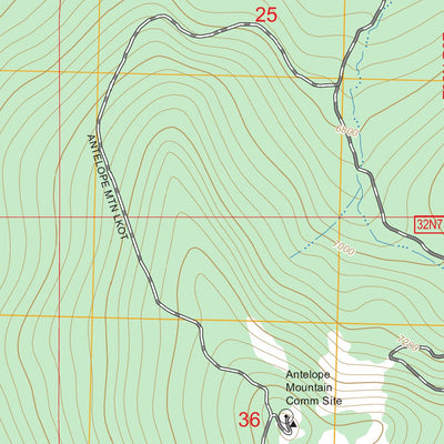 Antelope Mountain, CA FSTopo Preview 3