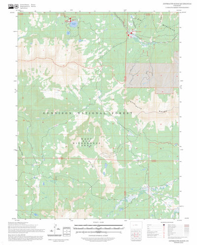 Anthracite Range, CO FSTopo Preview 1