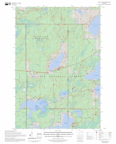 Anvil Lake, WI FSTopo Preview 1