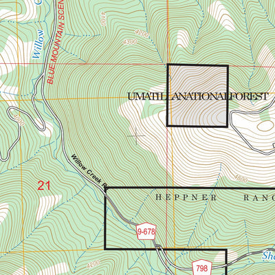 Arbuckle Mountain, OR FSTopo Preview 3