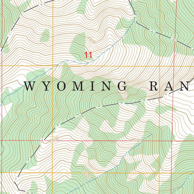 Bailey Lake, WY FSTopo Preview 3
