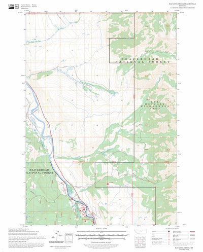 Bad Luck Creek, MT FSTopo Preview 1