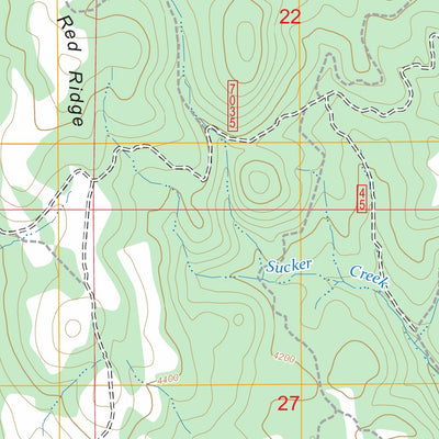Balm Creek Reservoir, OR FSTopo Preview 2