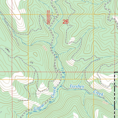 Balm Creek Reservoir, OR FSTopo Preview 3