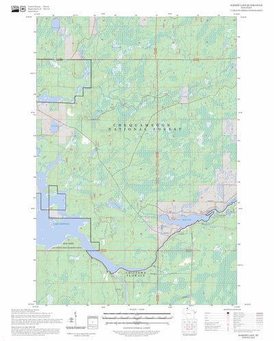 Barker Lake, WI FSTopo Preview 1