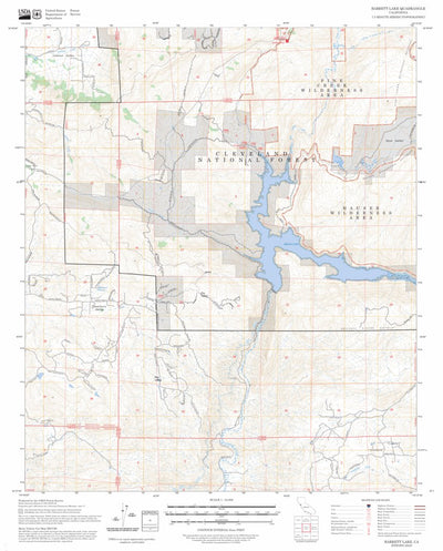 Barrett Lake, CA FSTopo Preview 1