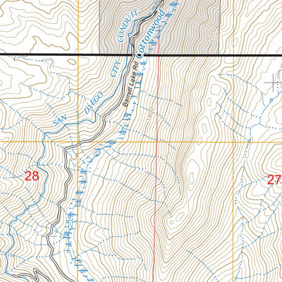 Barrett Lake, CA FSTopo Preview 3