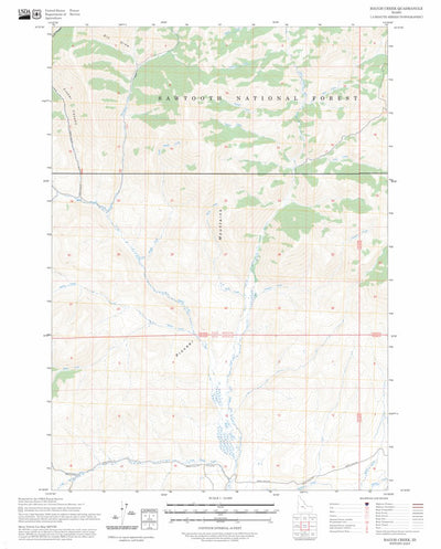 Baugh Creek, ID FSTopo Preview 1
