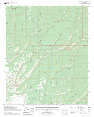 Bay Buck Peaks, NM FSTopo Preview 1