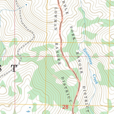 Bear Valley Mountain, ID FSTopo Preview 3
