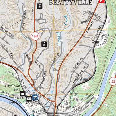 Beattyville, KY FSTopo Preview 3