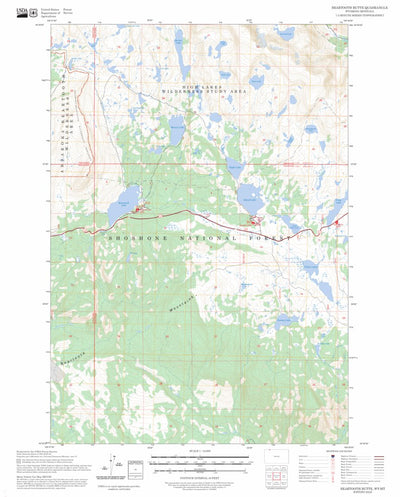 Beartooth Butte, WY FSTopo Preview 1