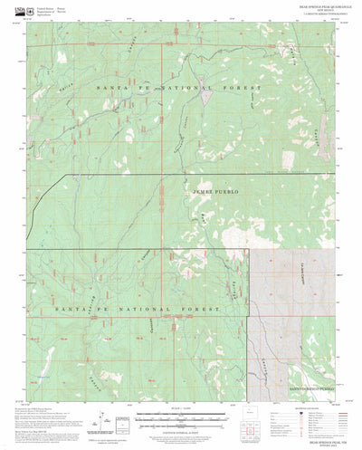 Bear Springs Peak, NM FSTopo Preview 1