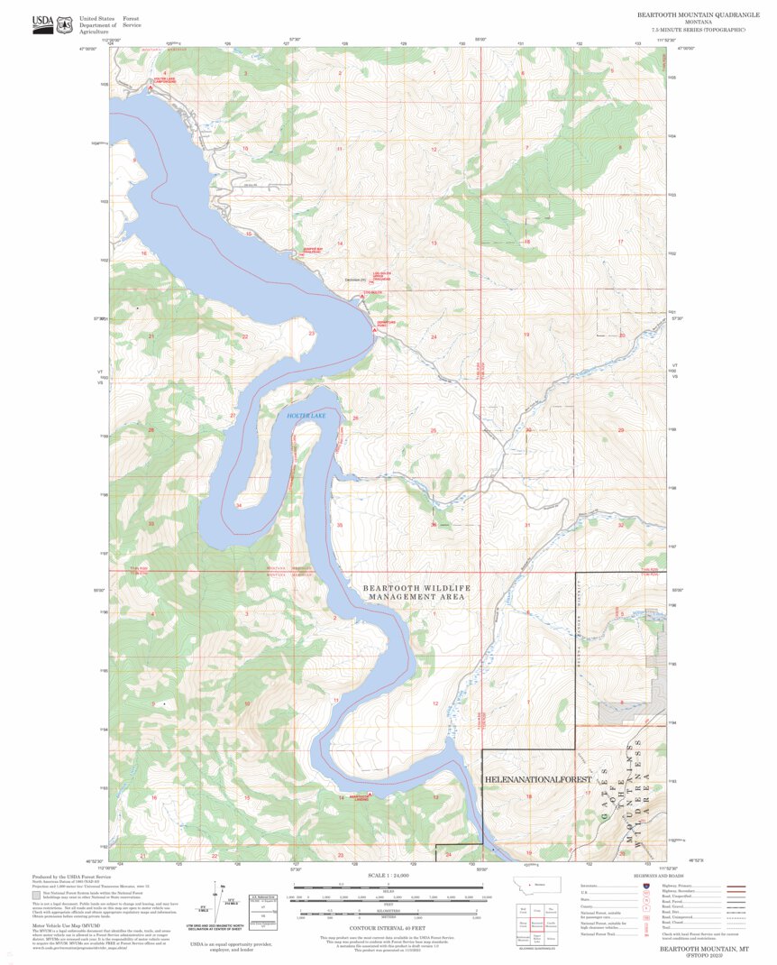 Beartooth Mountain, MT FSTopo Map by US Forest Service - Topo | Avenza Maps