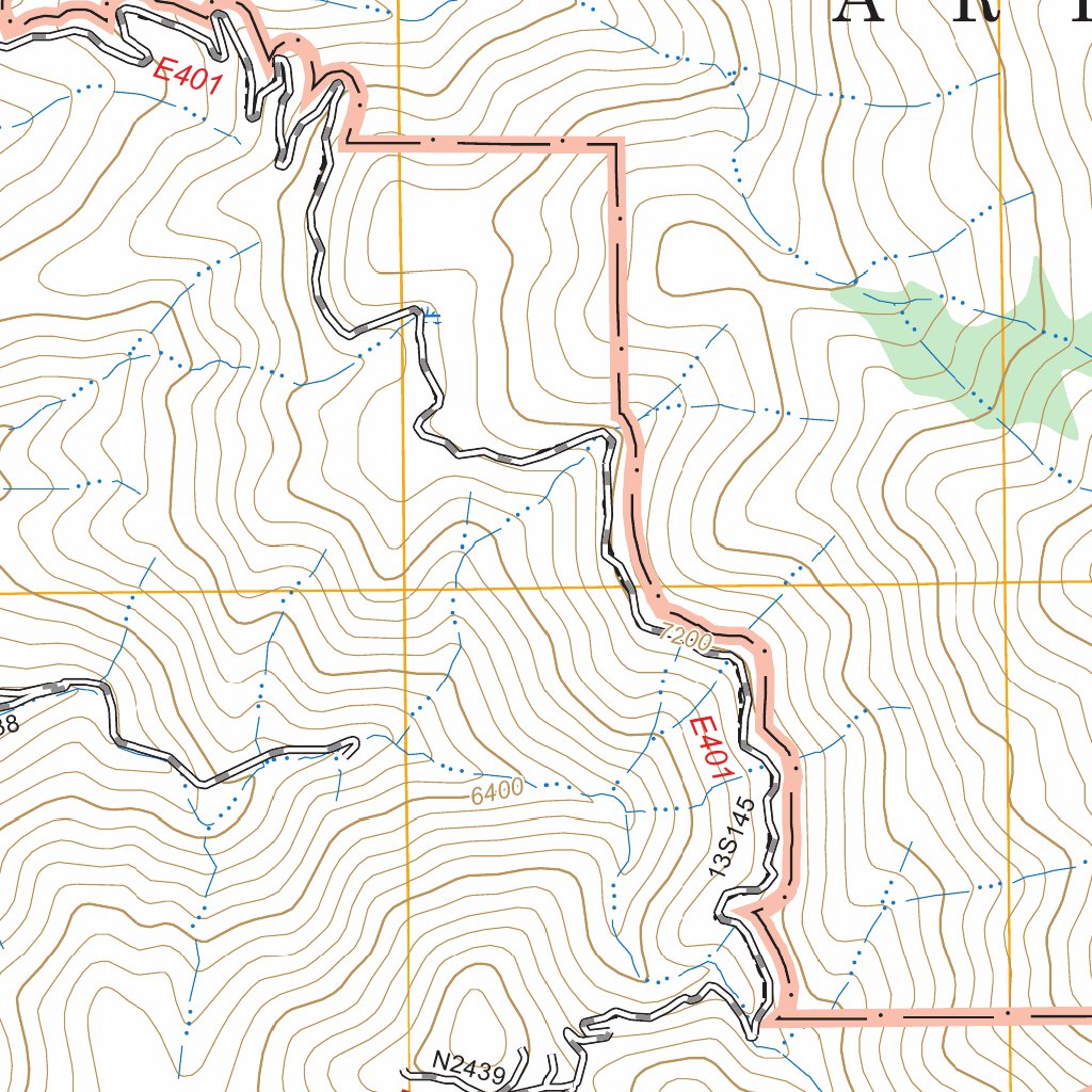 Bee Springs Canyon, CA FSTopo Map by US Forest Service - Topo | Avenza Maps
