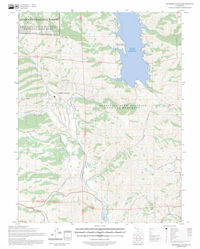 Benmore Canyon, CA FSTopo Preview 1