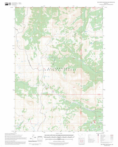 Big Horn Mountain, MT FSTopo Preview 1