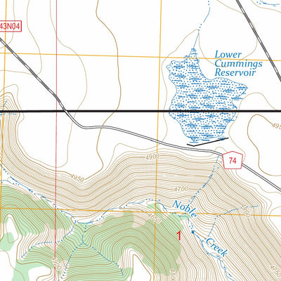 Big Sage Reservoir, CA FSTopo Preview 3