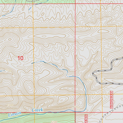 Big Hudson Creek, OK FSTopo Preview 2