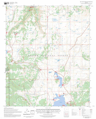 Big Lake North, AZ FSTopo Preview 1