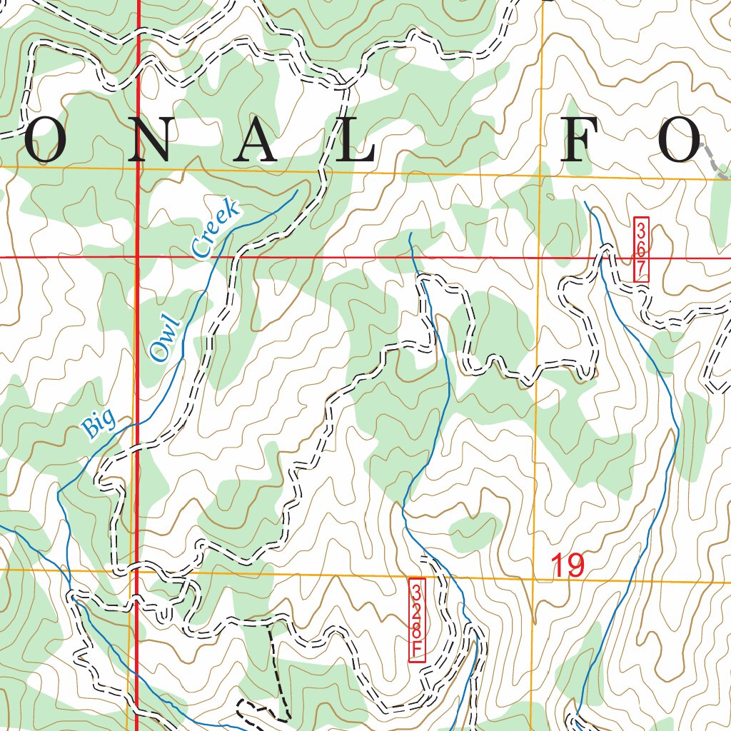 Big Owl Creek, ID FSTopo Map by US Forest Service - Topo | Avenza Maps