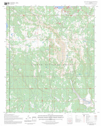 Big Lake South, AZ FSTopo Preview 1