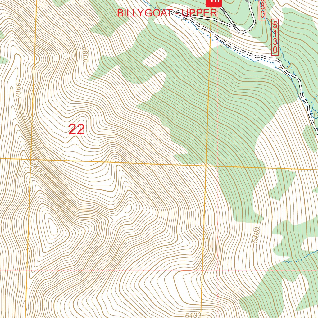 Billy Goat Mountain, WA FSTopo Map by US Forest Service - Topo | Avenza ...
