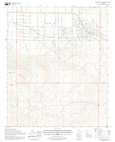 Bighorn Canyon, CA FSTopo Preview 1