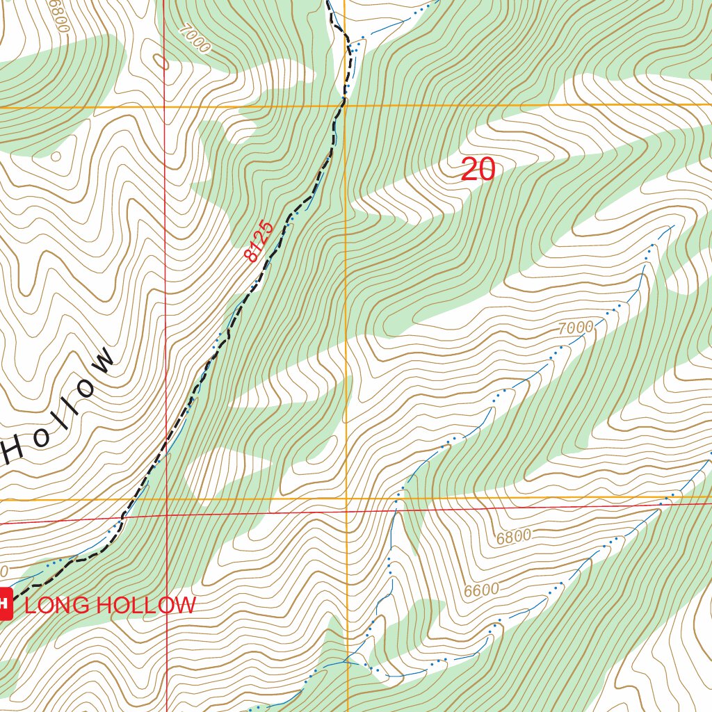 Billies Mountain, UT FSTopo Map by US Forest Service - Topo | Avenza Maps