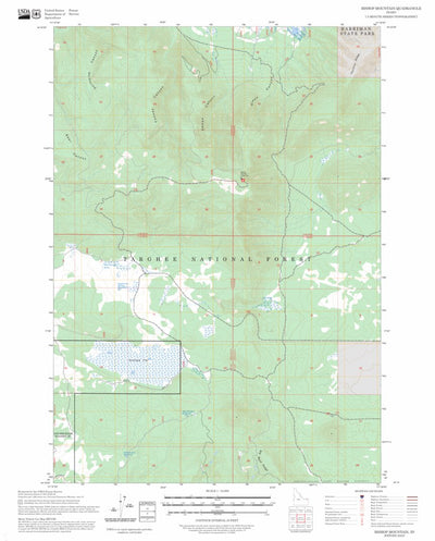 Bishop Mountain, ID FSTopo Preview 1