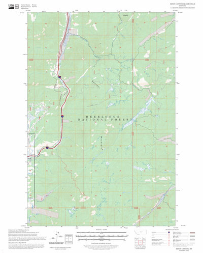 Bison Canyon, MT FSTopo Preview 1