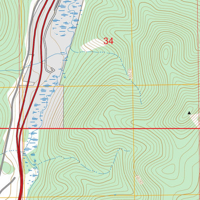 Bison Canyon, MT FSTopo Preview 3