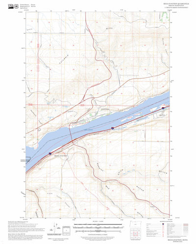 Biggs Junction, OR-WA FSTopo Preview 1