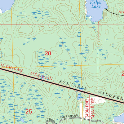 Black Oak Lake, WI-MI FSTopo Preview 2