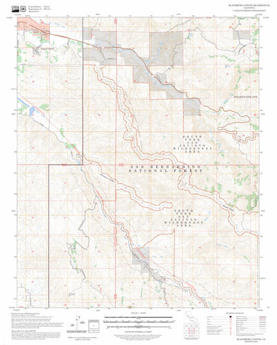 Blackburn Canyon, CA FSTopo Preview 1
