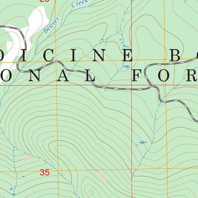 Blackhall Mountain, WY-CO FSTopo Preview 2