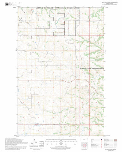 Blue Buttes SE, ND FSTopo Preview 1