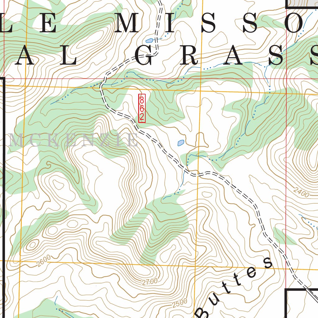 Blue Buttes, ND FSTopo Map by US Forest Service - Topo | Avenza Maps