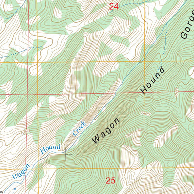 Blue Nose Creek, WY FSTopo Preview 3