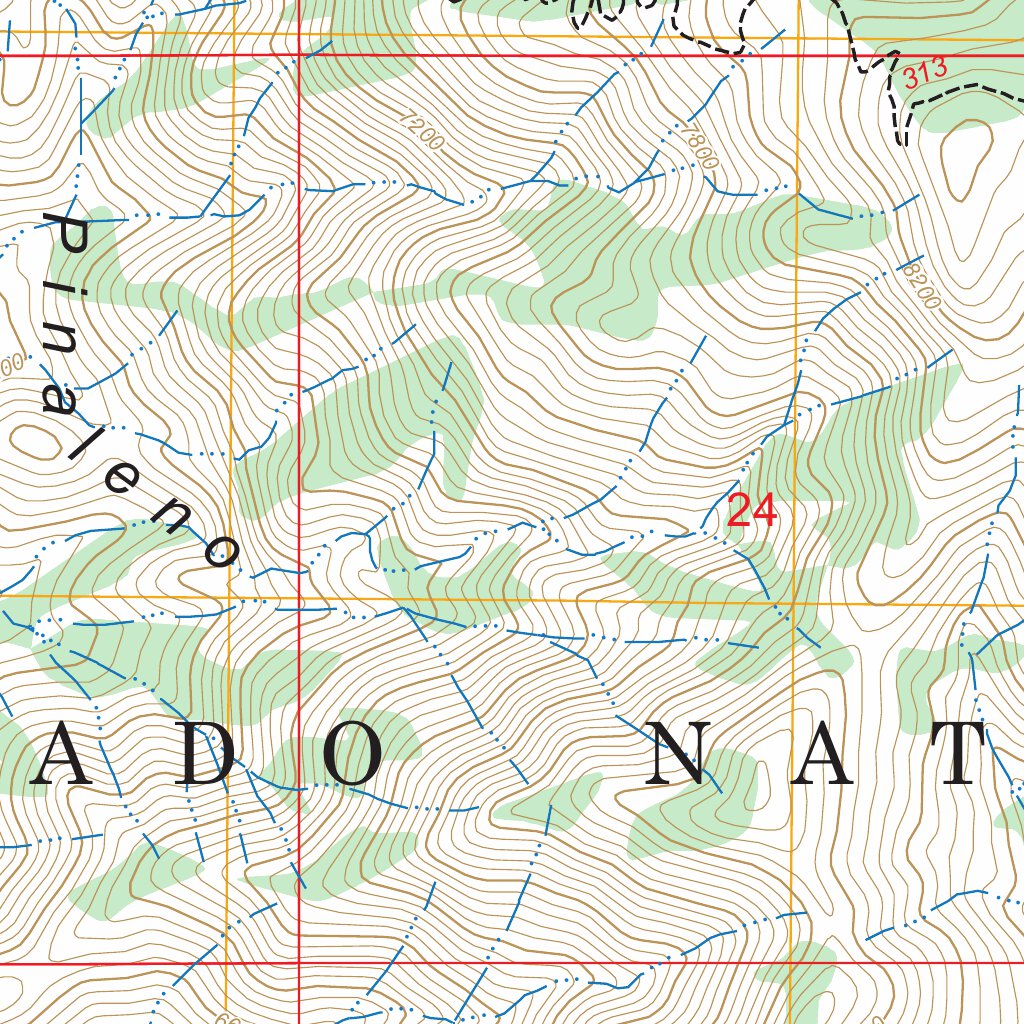 Blue Jay Peak, AZ FSTopo Map by US Forest Service - Topo | Avenza Maps