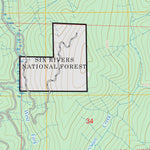 Blue Creek Mountain, CA FSTopo Preview 3