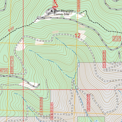 Blue Mountain, MT FSTopo Preview 2