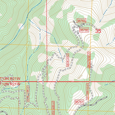 Blue Mountain, MT FSTopo Preview 3
