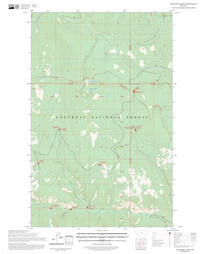 Boulder Lakes, MT FSTopo Preview 1