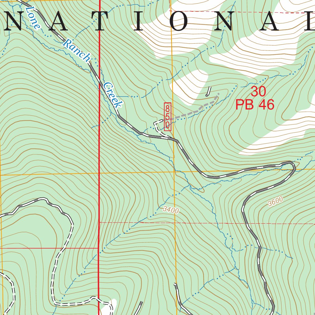 Boundary Mountain, WA-BC FSTopo Map by US Forest Service - Topo ...