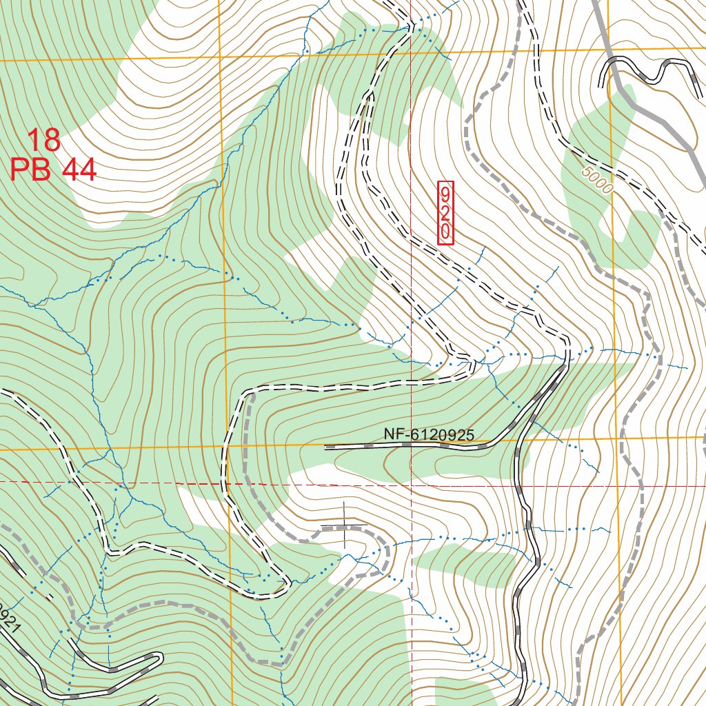 Boundary Mountain, WA-BC FSTopo Map by US Forest Service - Topo ...